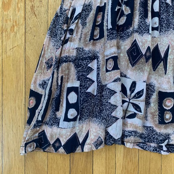 Anthropologie Vintage Gauze Printed Babydoll Top Large - Picture 2 of 7